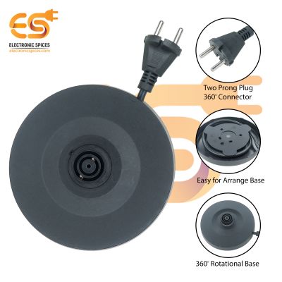 Electric kettle Base Plate General Base Two Plug Power Cord (Black)